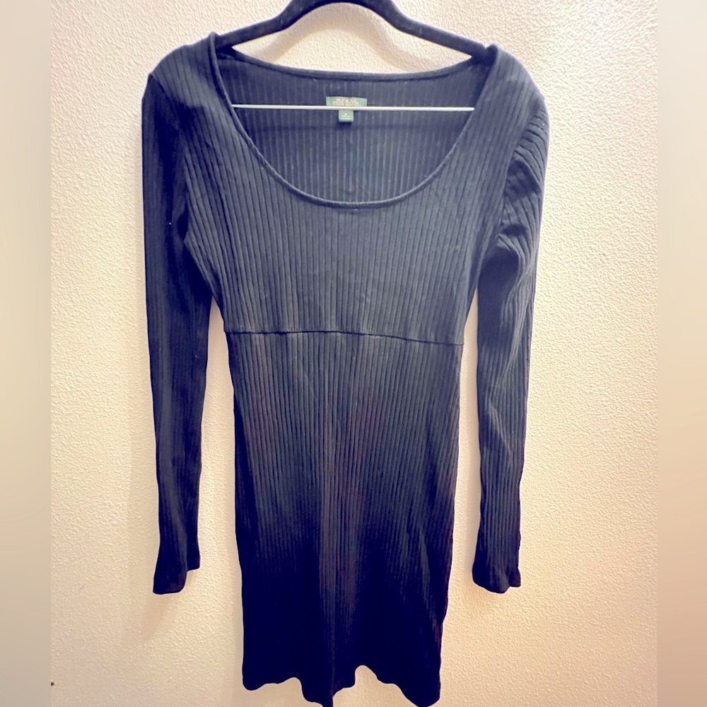 Wild Fable Black Bodycon Long Sleeve Dress